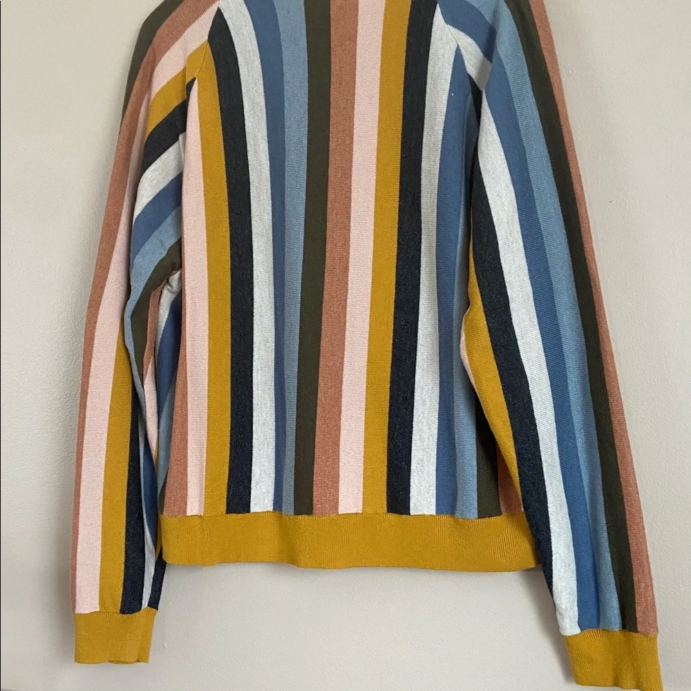The GREAT. The Boxy Varsity Striped Cardigan Sweater Large - Picture 10 of 10